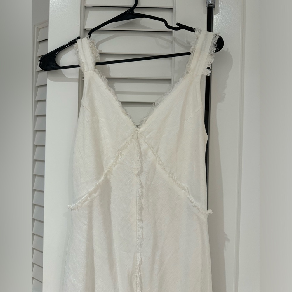 Dissh white linen dress